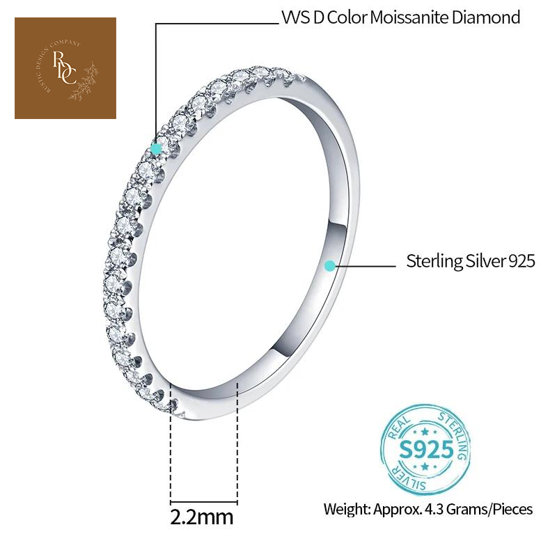 Lab Grown Diamond Moissanite Ring 18K Rose Gold Plated 0.27 CT
