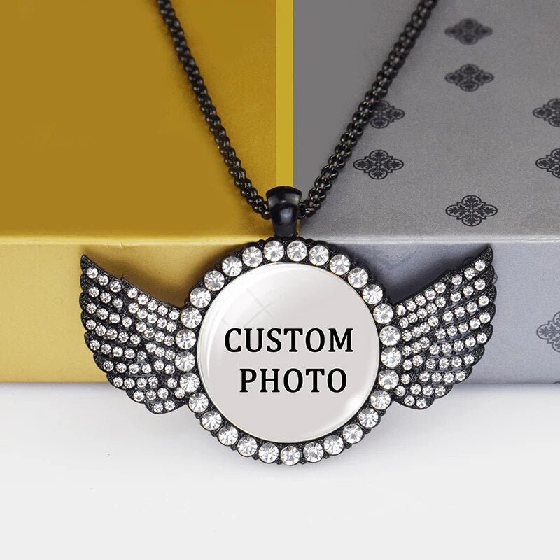 Custom Photo Necklace - Rustic Design CO