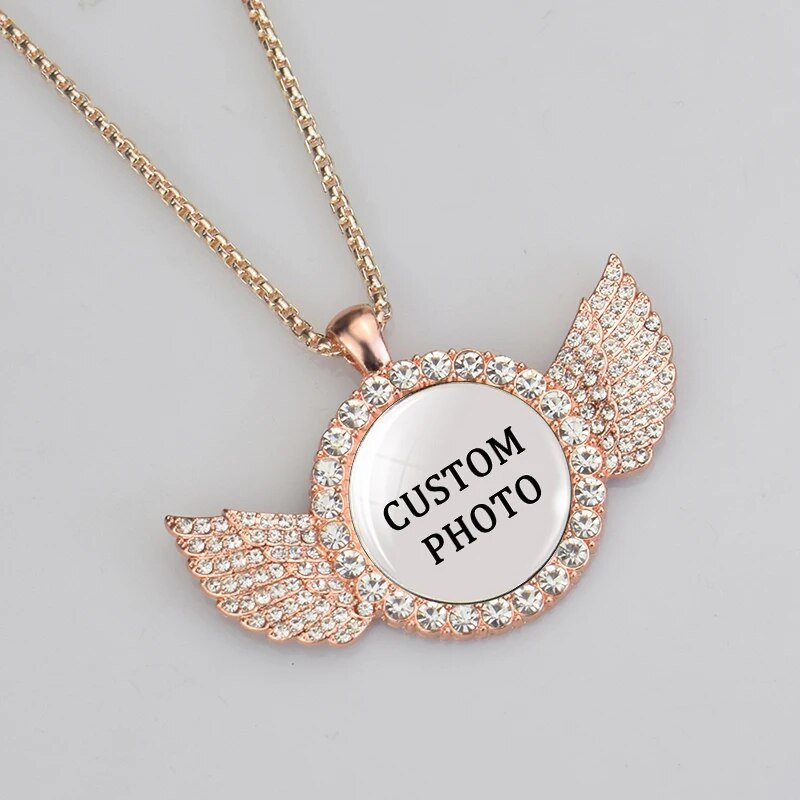Custom Photo Necklace - Rustic Design CO