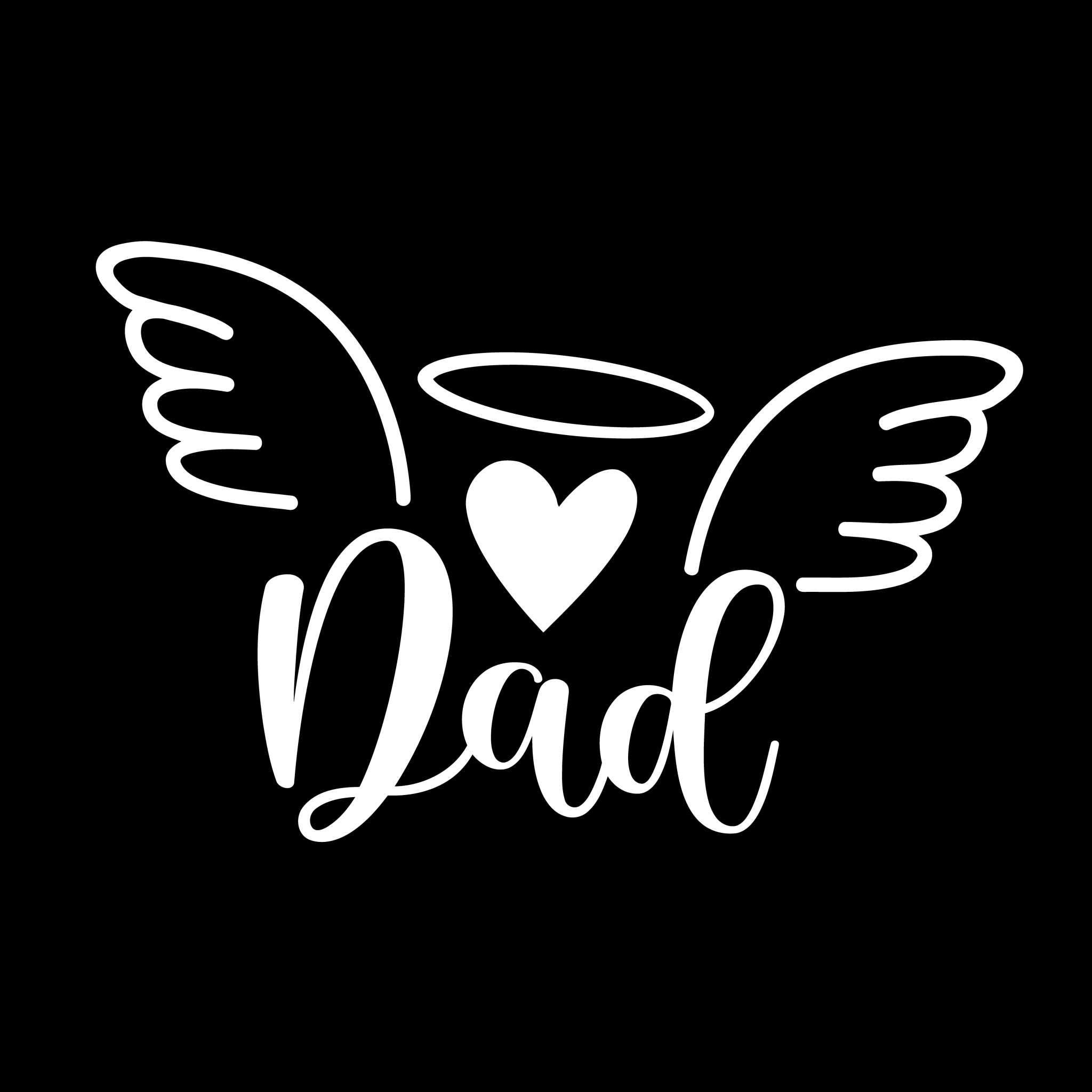 Dad Angel Wings - Rustic Design CO