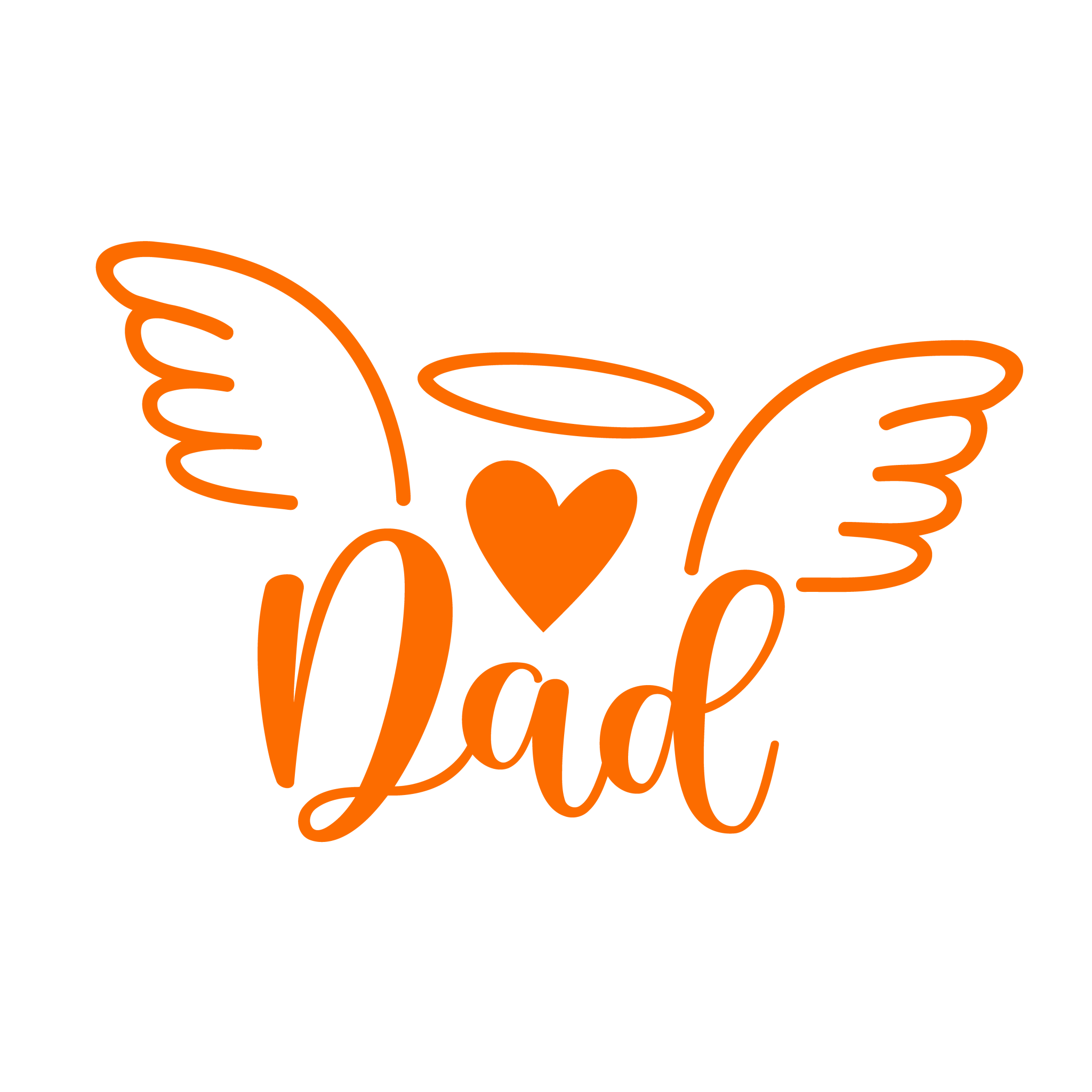 Dad Angel Wings - Rustic Design CO