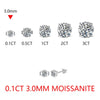 Elegant Radiance: Lab Grown Diamond Dazzle Moissanite Stud Earrings - Rustic Design CO