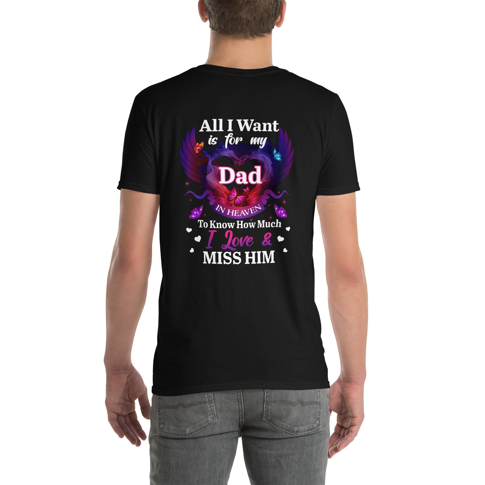 "Heavenly Love for Dad" Tee Unisex - Rustic Design CO