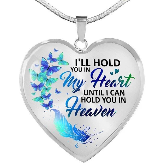 I'll Hold You In My Heart Pendant - Rustic Design CO