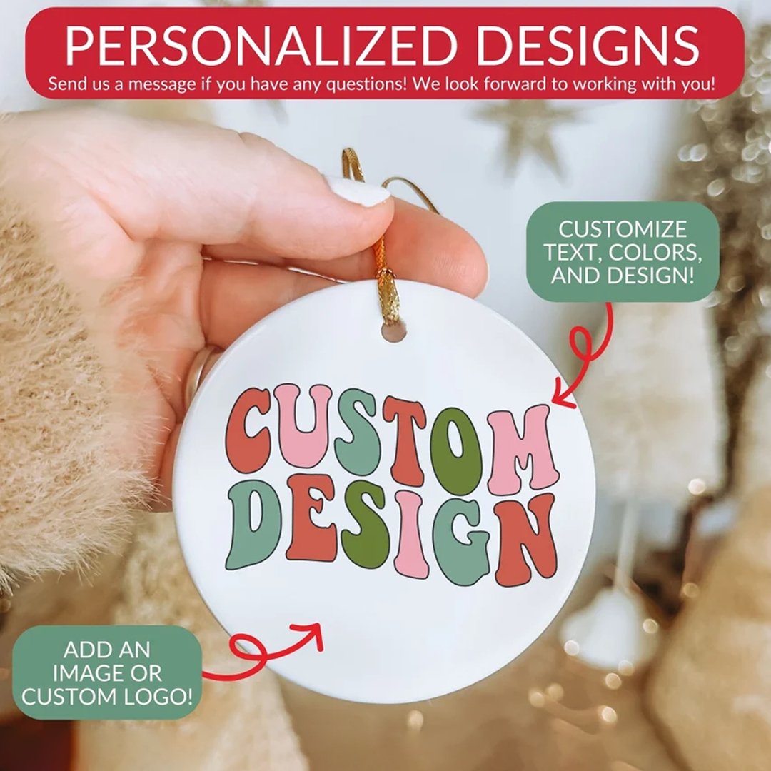 Sublimated Christmas Ornament - Rustic Design CO